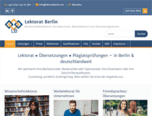 Tablet Screenshot of lektoratberlin.net